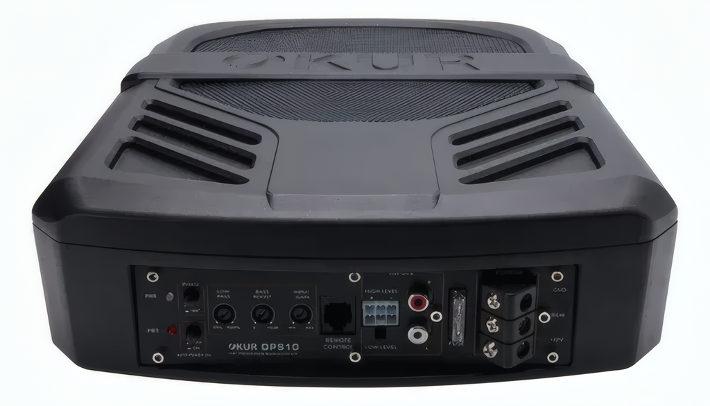 Subwoofer Plano Amplificado OKUR OPS10 10" 600W MAX 300W RMS