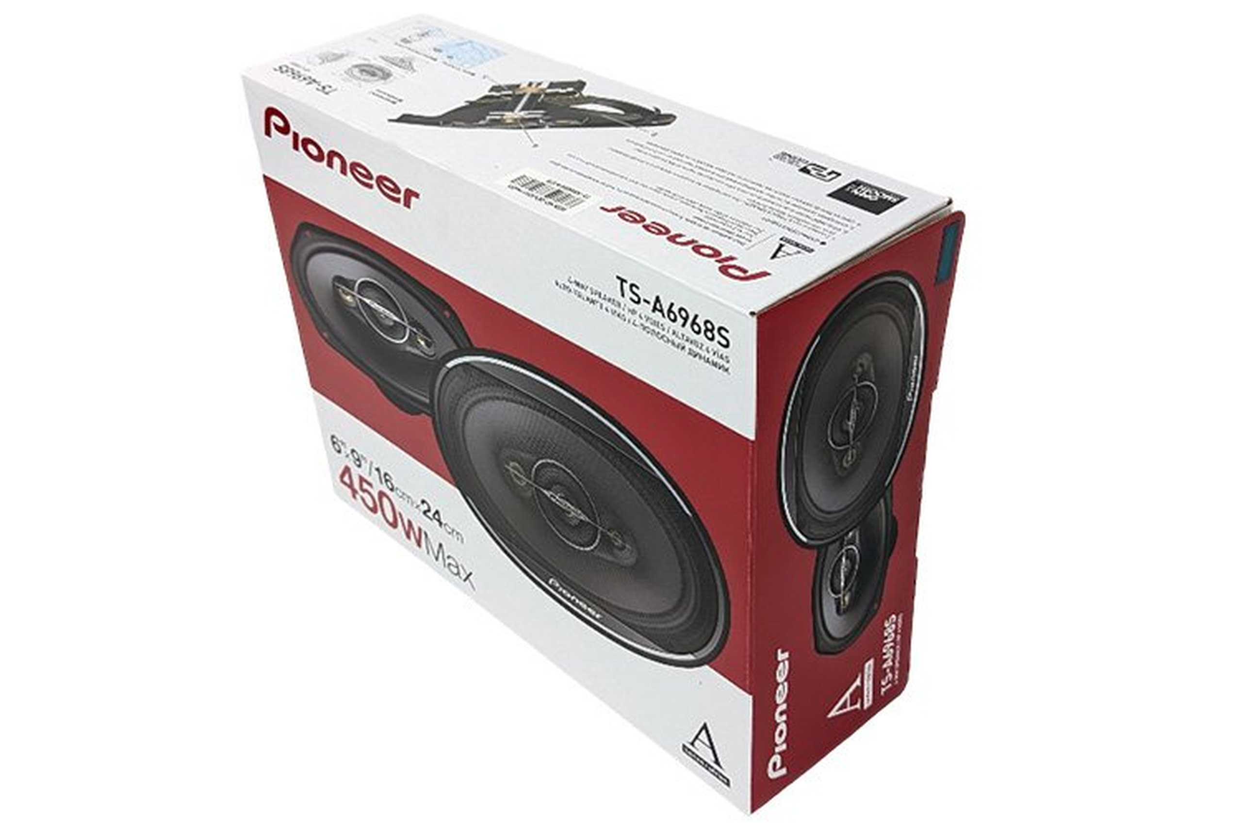 Parlantes 6x9" Pioneer TS-A6968S 4 Vias 90W RMS 450W MAX