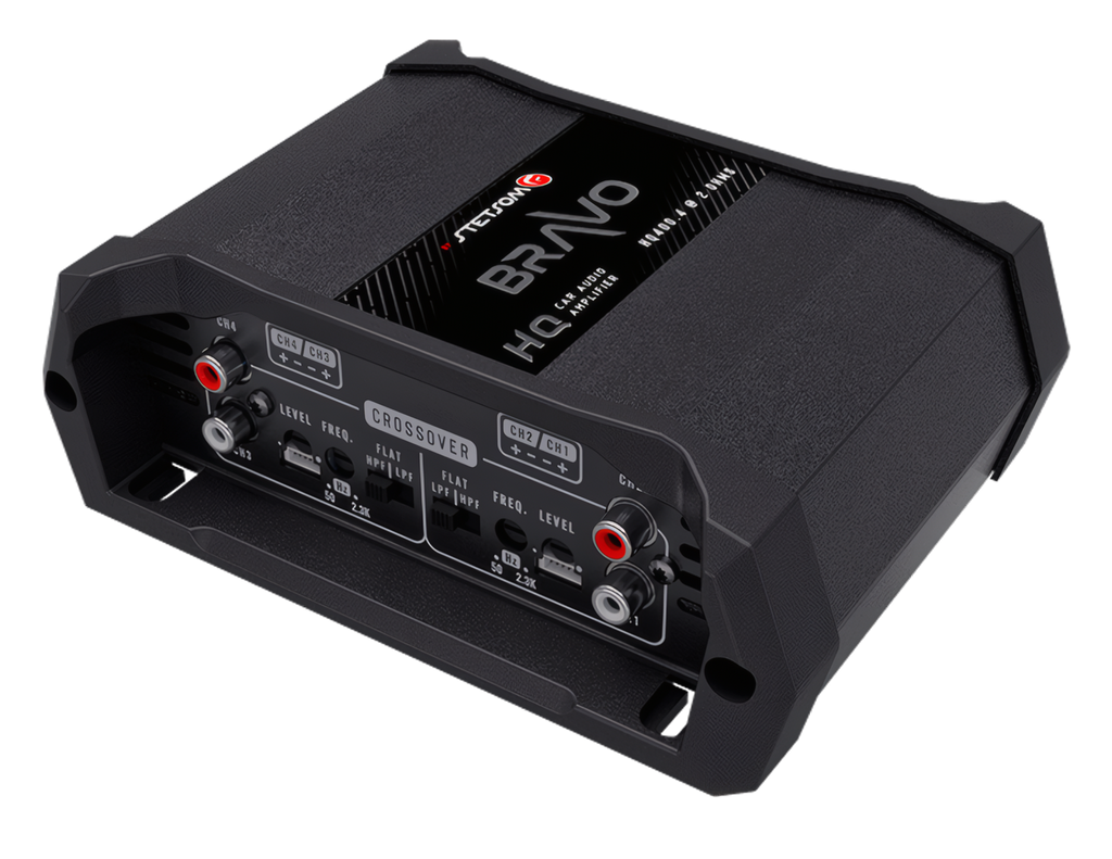 Amplificador 4 Canales Stetsom BRAVO HQ 400.4 100Wx4 2 Ohm