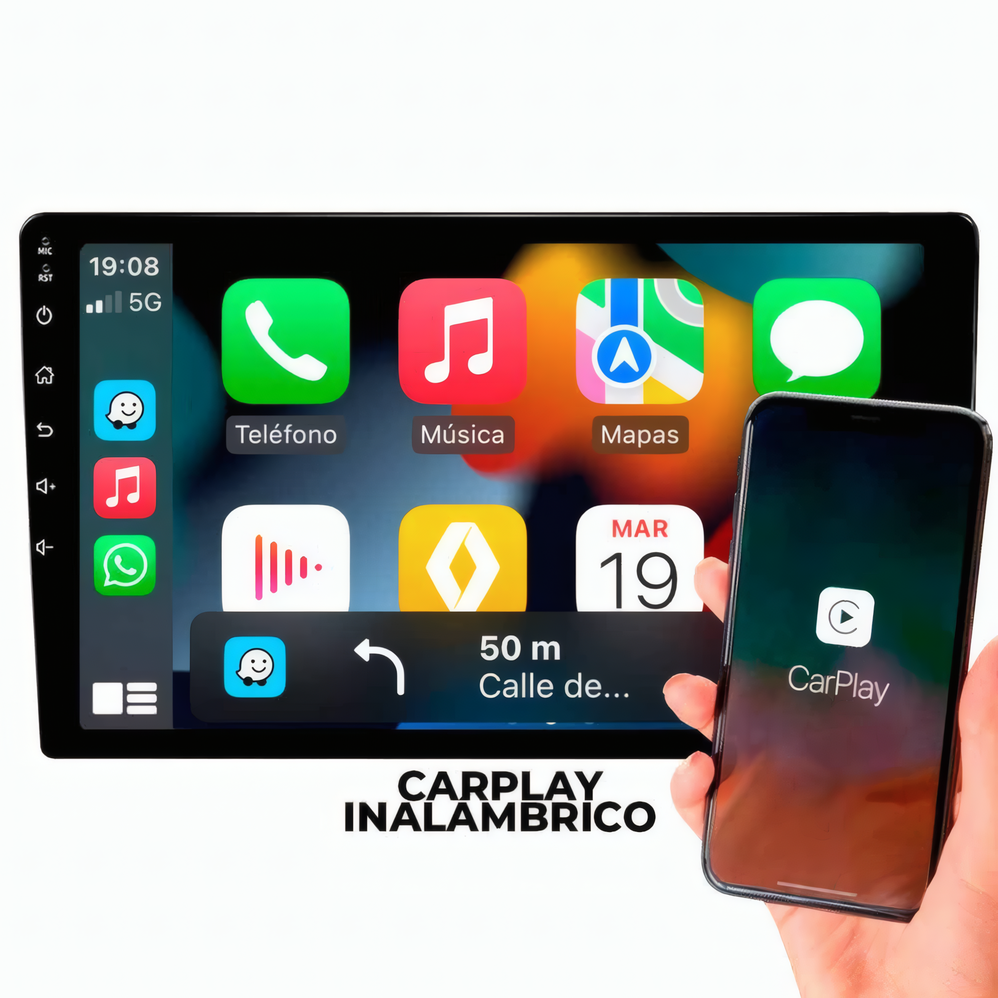 Radio 9 Carplay Android Auto 4+64 Gb Pantalla IPS Youtube