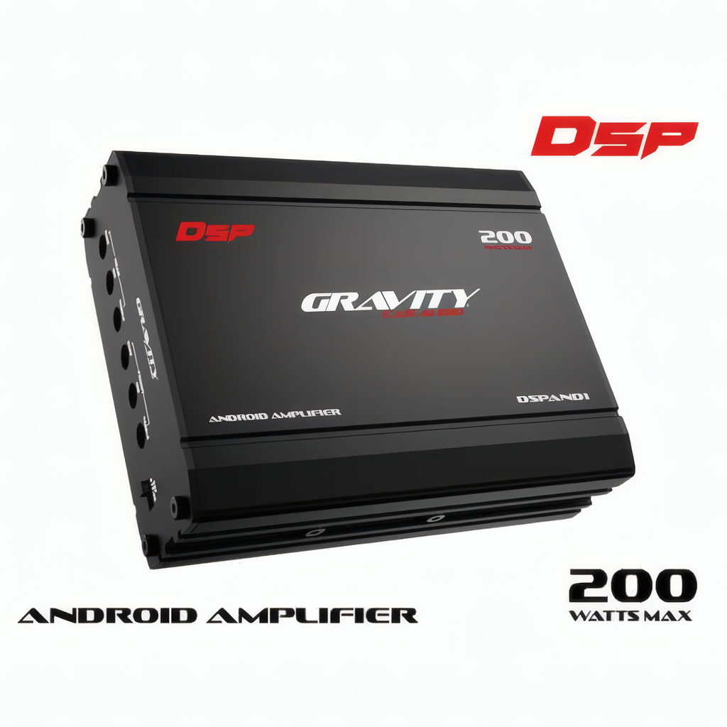 Amplificador 4 Canales Gravity Car Audio DSPAND1 200W MAX