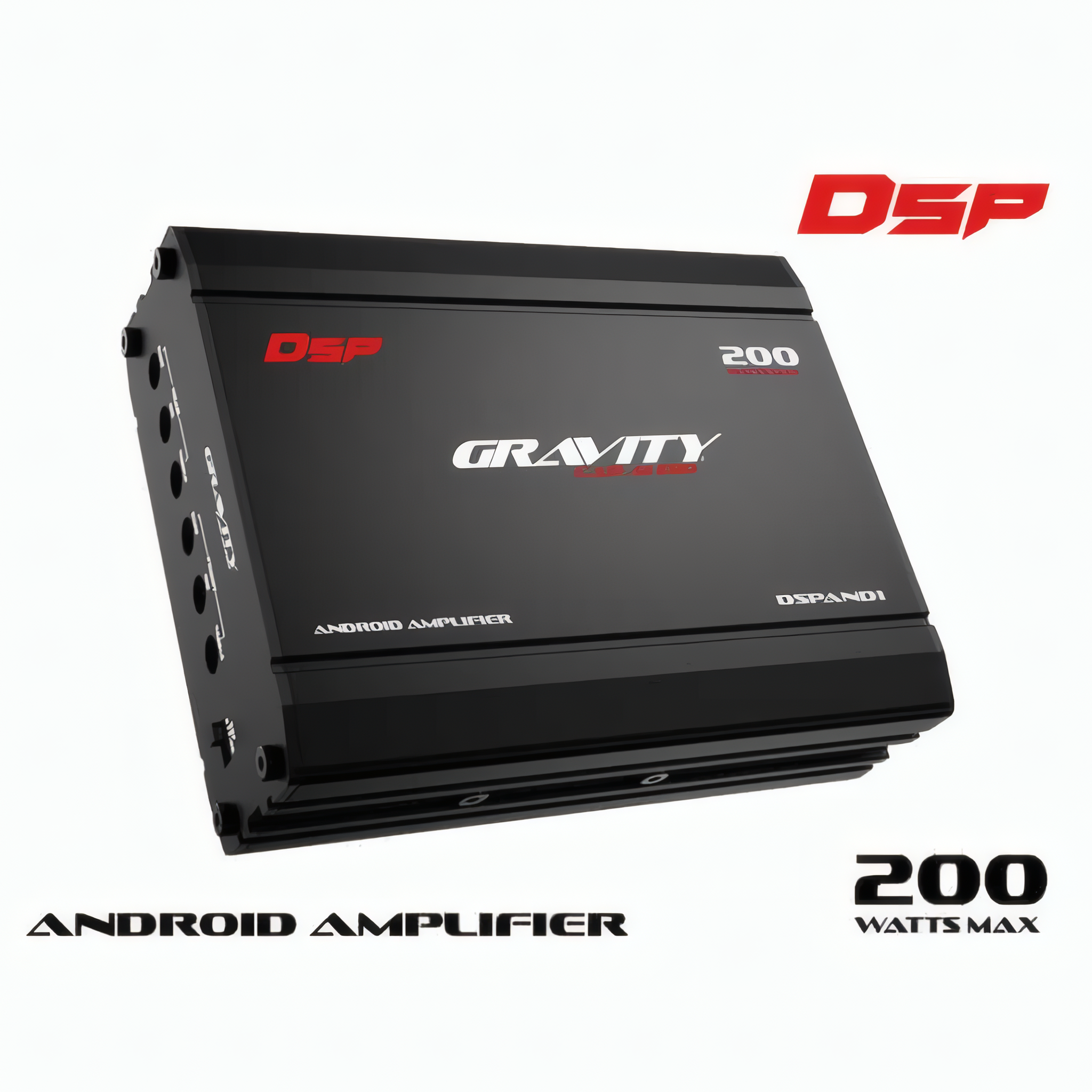 Amplificador 4 Canales Gravity Car Audio DSPAND1 200W MAX