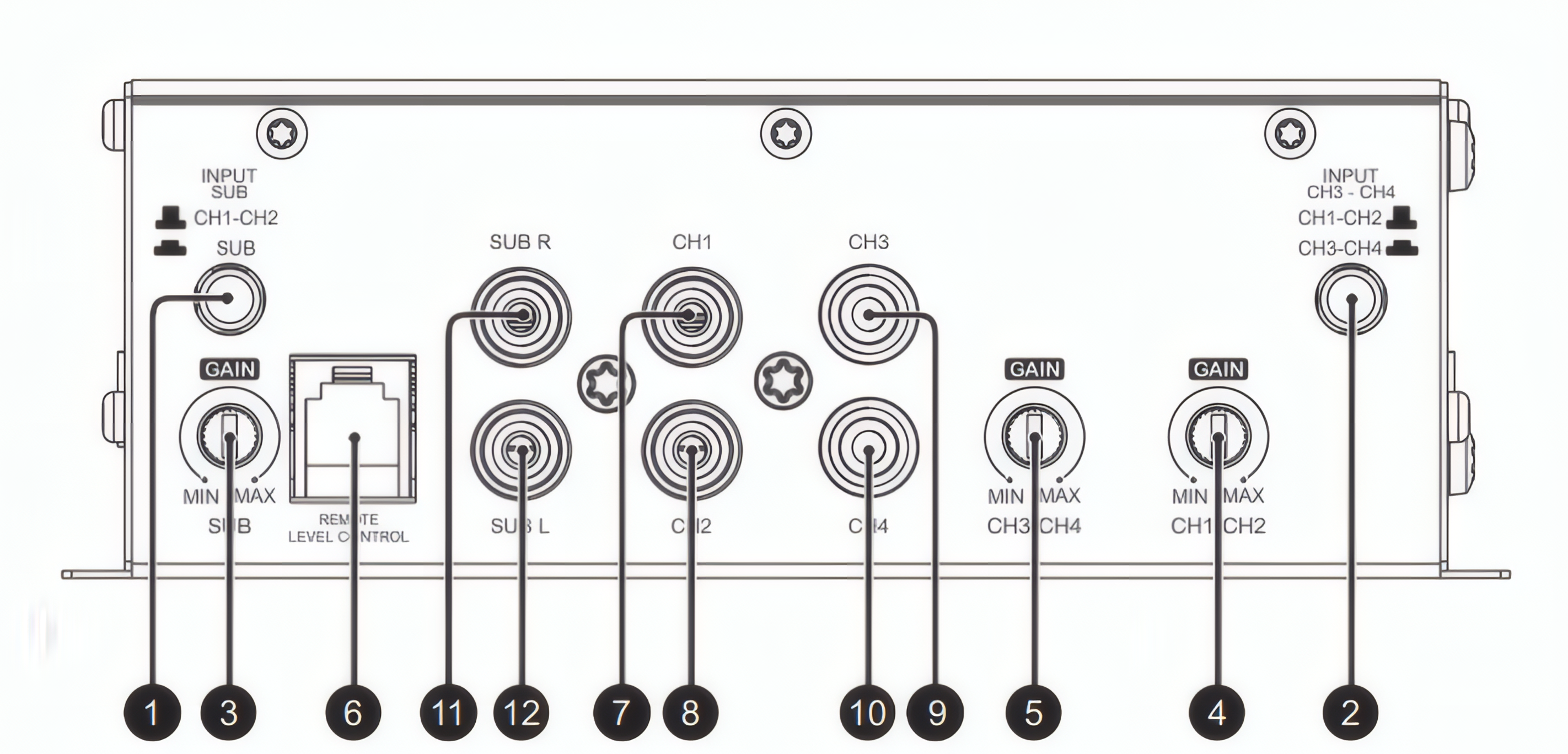 Amplificador 5 Canales SounDigital 800.5 EVO6 4x100W RMS 4 Ohm