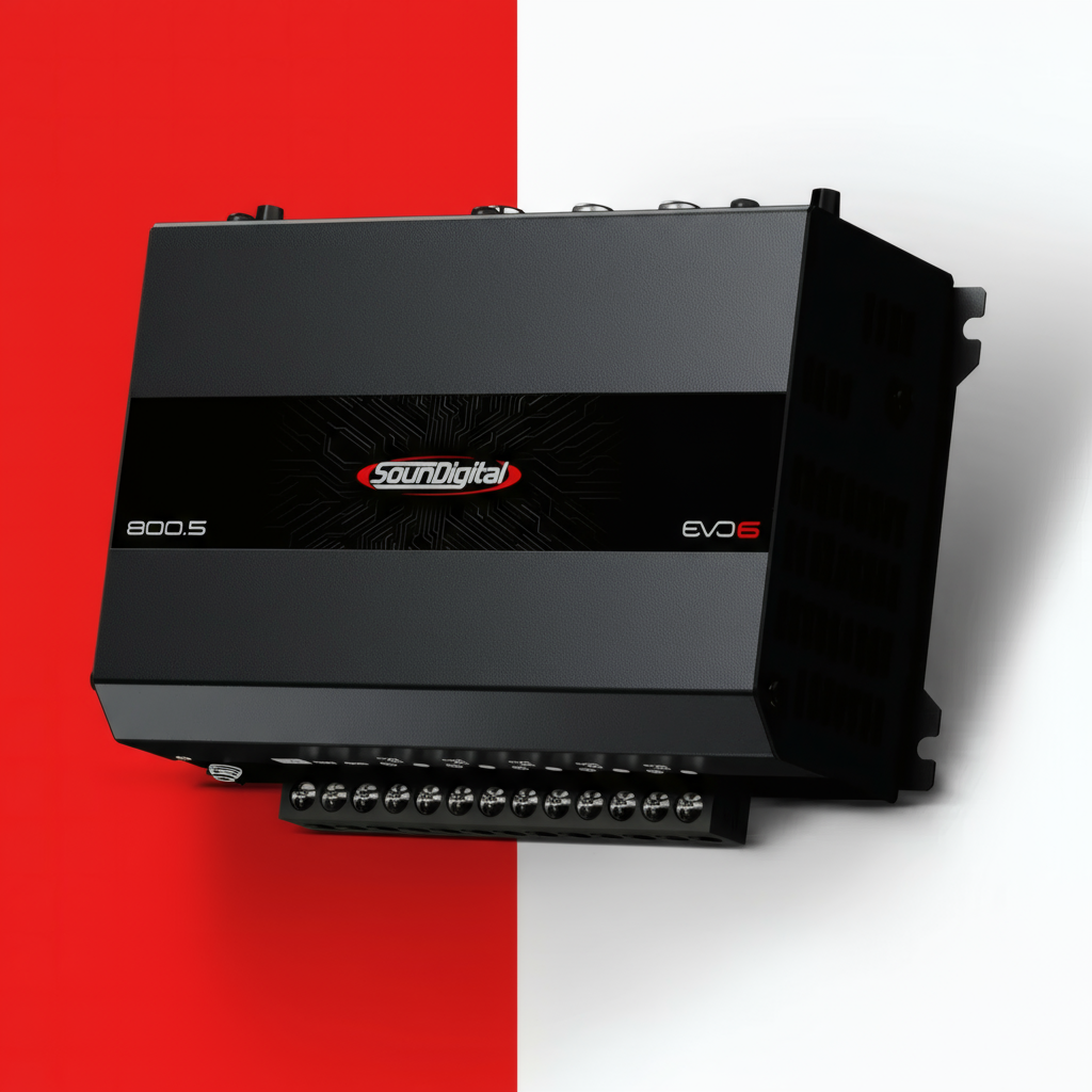 Amplificador 5 Canales SounDigital 800.5 EVO6 4x100W RMS 4 Ohm