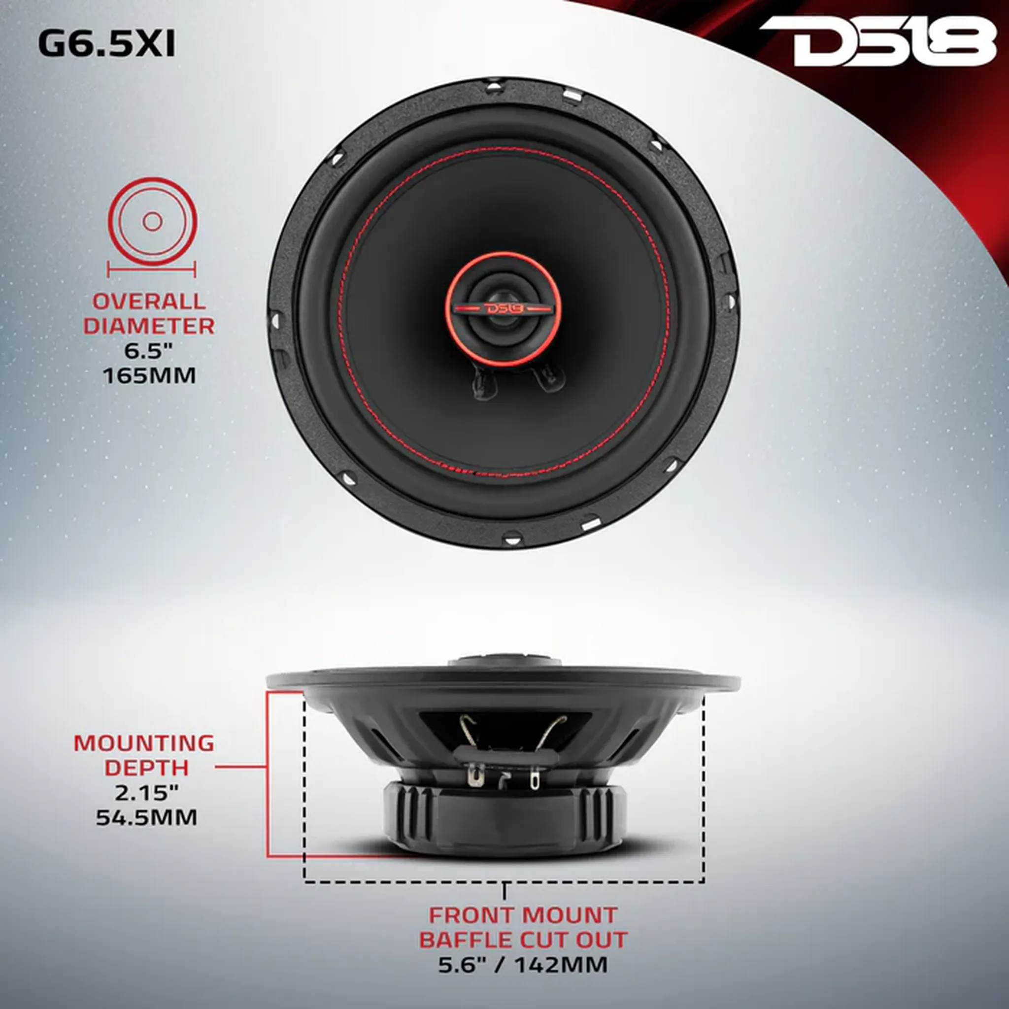 Parlantes 6.5 Pulgadas DS18 G6.5Xi 2 Vias 50W RMS 150W Max