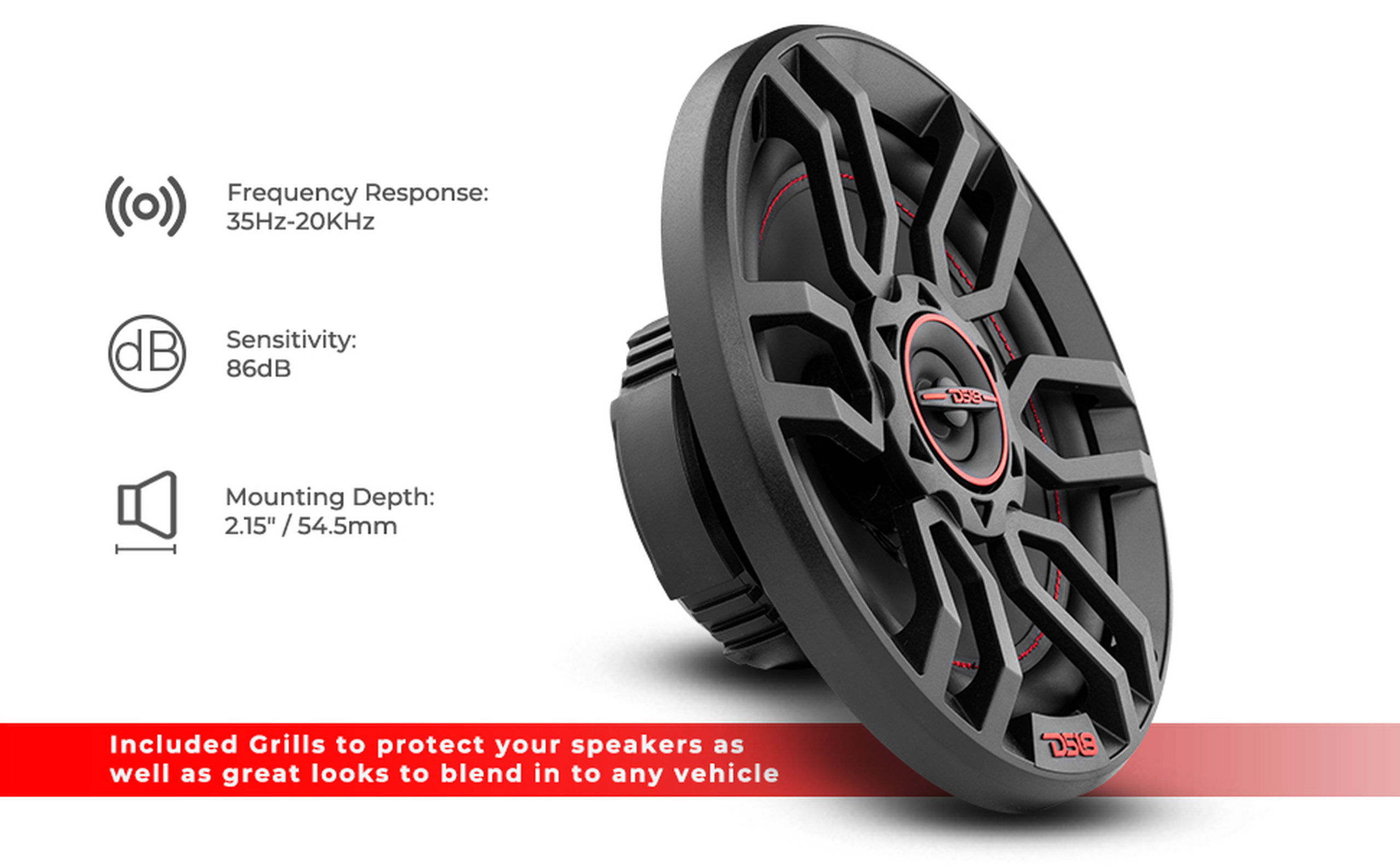 Parlantes 6.5 Pulgadas DS18 G6.5Xi 2 Vias 50W RMS 150W Max
