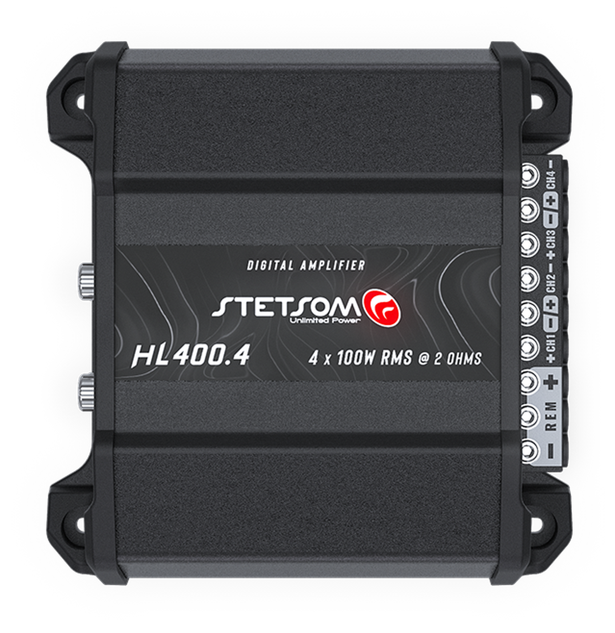 Amplificador 4 Canales Stetsom HL400.4 4X100W RMS 5hz-24khz