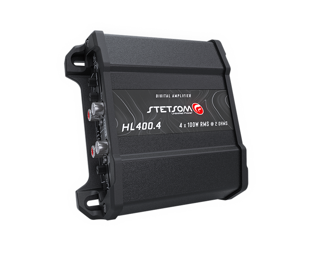 Amplificador 4 Canales Stetsom HL400.4 4X100W RMS 5hz-24khz