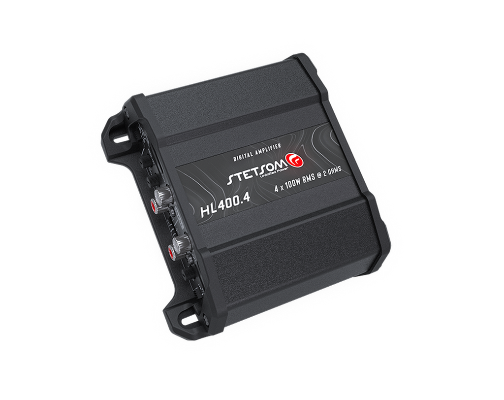 Amplificador 4 Canales Stetsom HL400.4 4X100W RMS 5hz-24khz