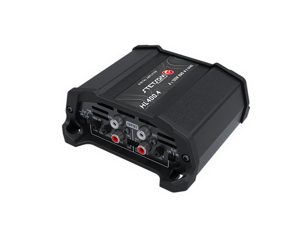 Amplificador 4 Canales Stetsom HL400.4 4X100W RMS 5hz-24khz