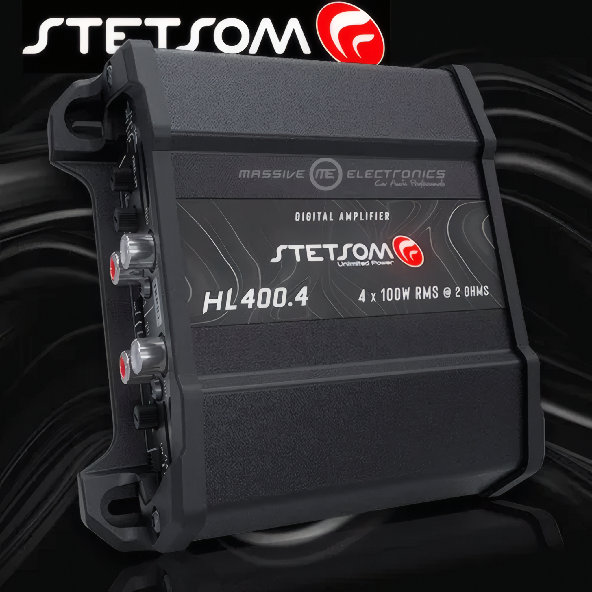 Amplificador 4 Canales Stetsom HL400.4 4X100W RMS 5hz-24khz