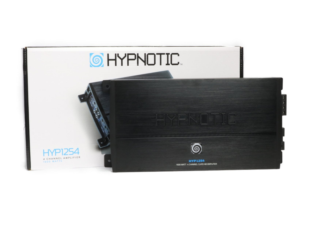 Amplificador 4 Canales Hypnotic HYP1254 High/Low Pass 2 Ohm