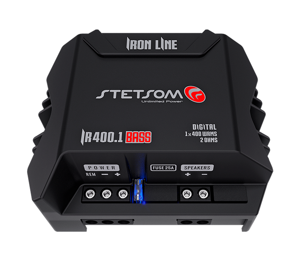 Amplificador 1 Canal Stetsom IR400.1 BASS 400W RMS 2 Ohm