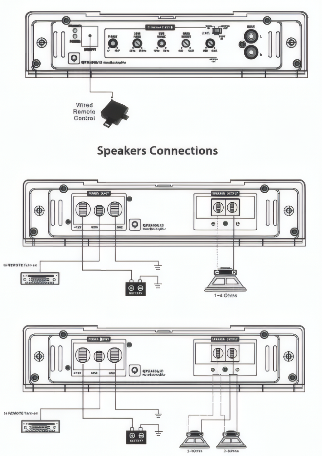 Amplificador 4 Canales Quantum Audio QPX2000.4 2200W 2 Ohm