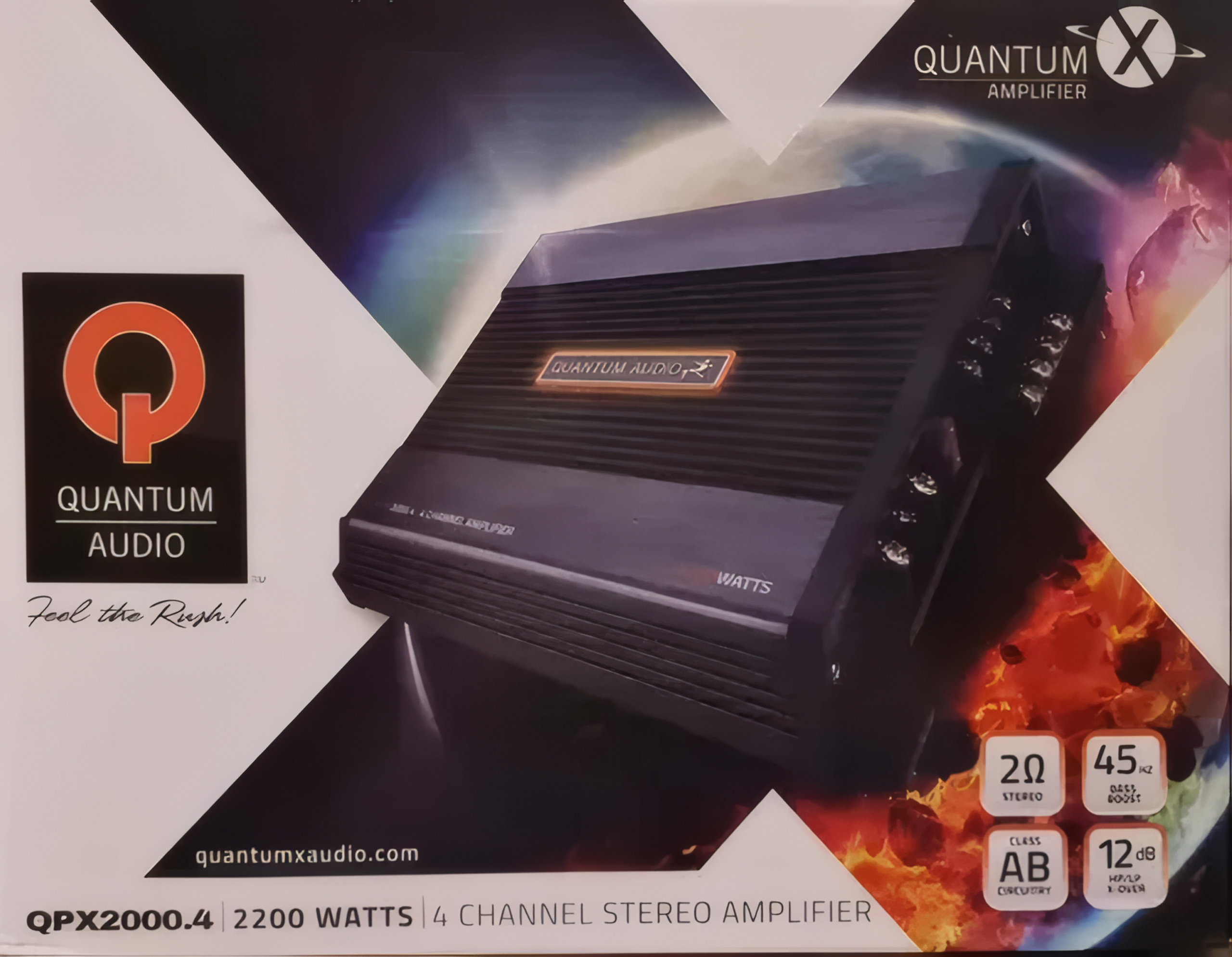 Amplificador 4 Canales Quantum Audio QPX2000.4 2200W 2 Ohm