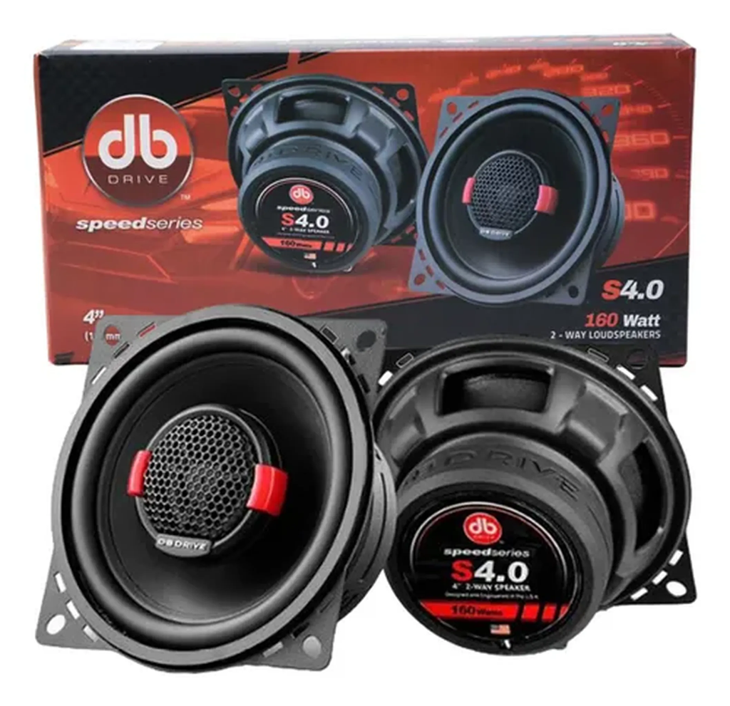 Parlantes 4 Pulgadas DB Drive S4.0 2 Vias 55W RMS 160W Max