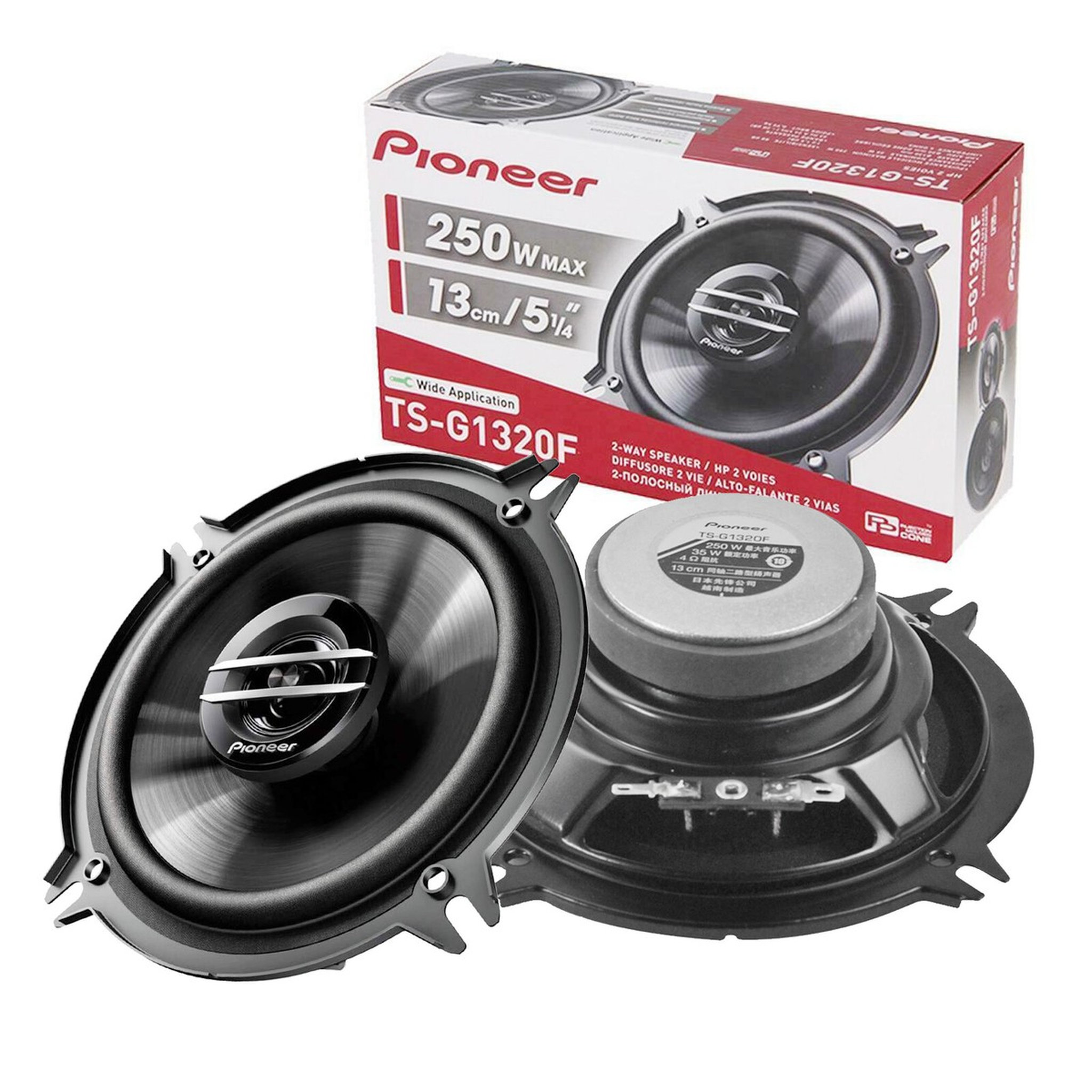Parlantes 5.25 Pulgadas Pioneer TS-G1320F 2 Vias 35W RMS Negro